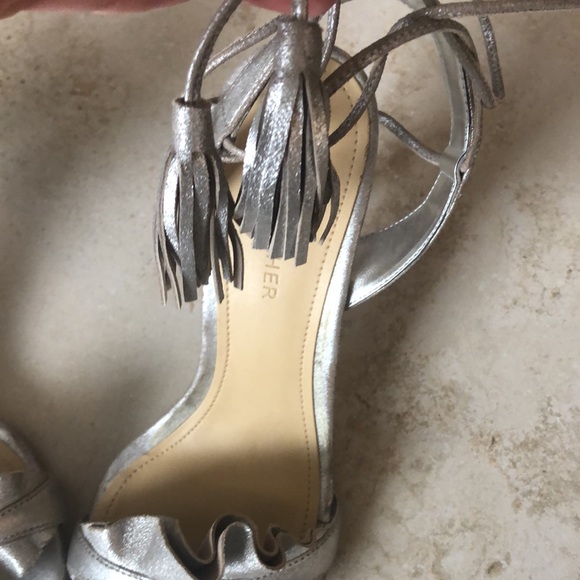 Silver Strap Heels - 7 - Picture 5 of 8